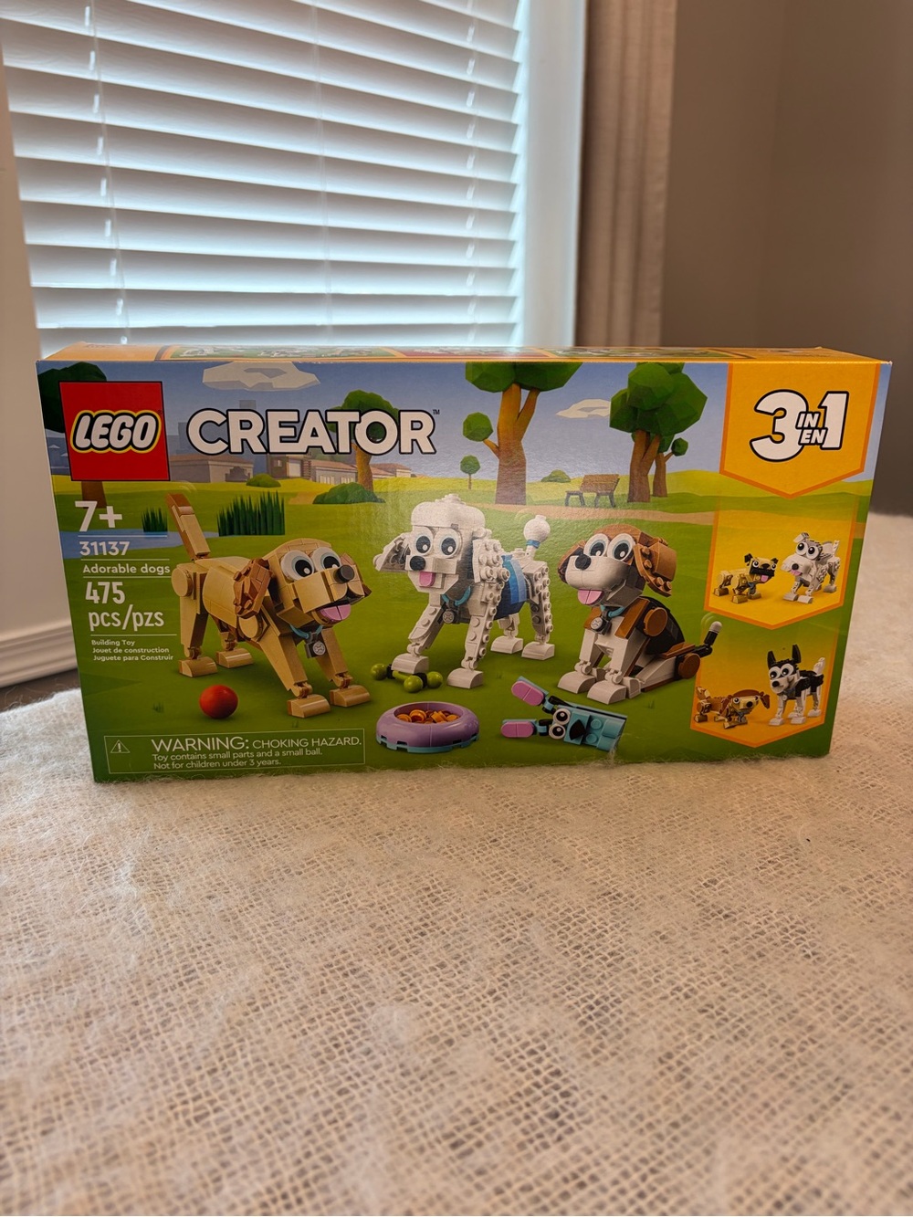 LEGO Creator NEW 3 in 1 Adorable Dogs Building Toy Set 31137  ages 7 & up.